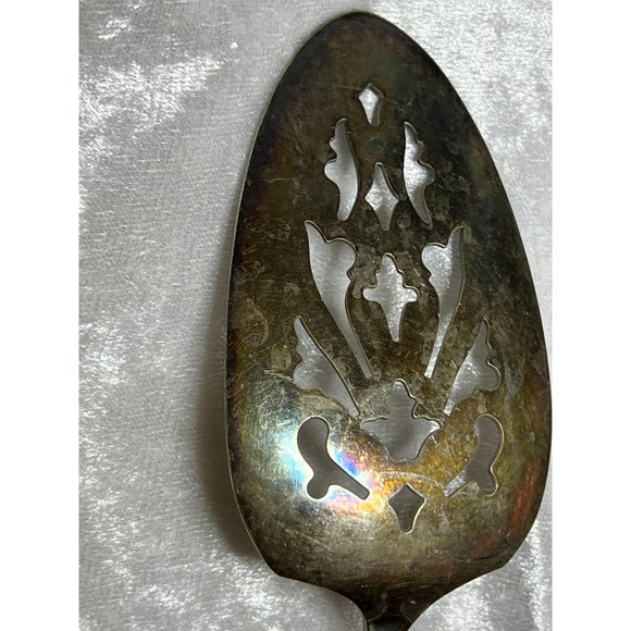 National Silver Co. Siverplate 1930's Princess Royal Pie Server Slotted Serving - Picture 5 of 7